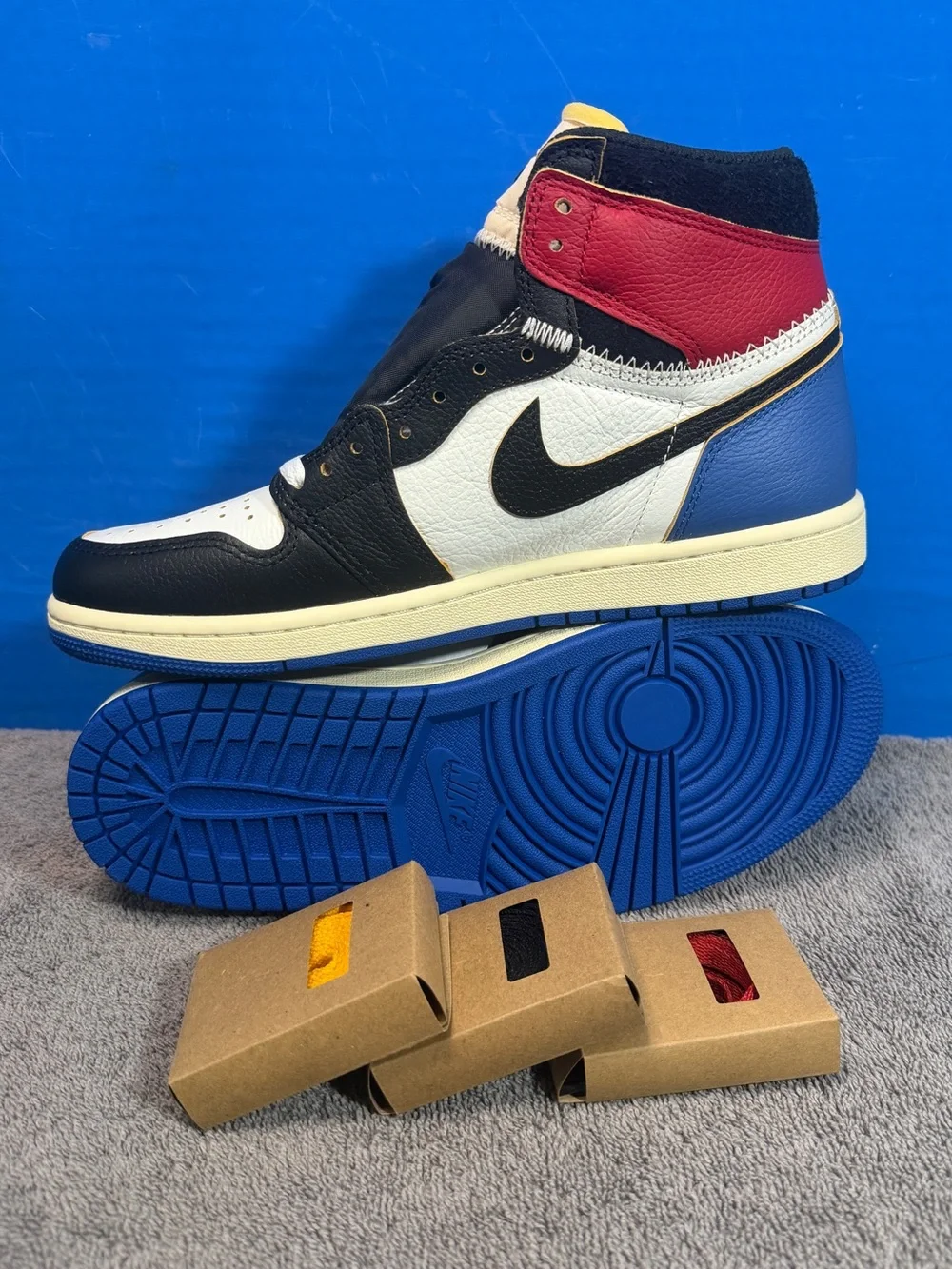 Jordan 1 high retro union/fragment Brand new